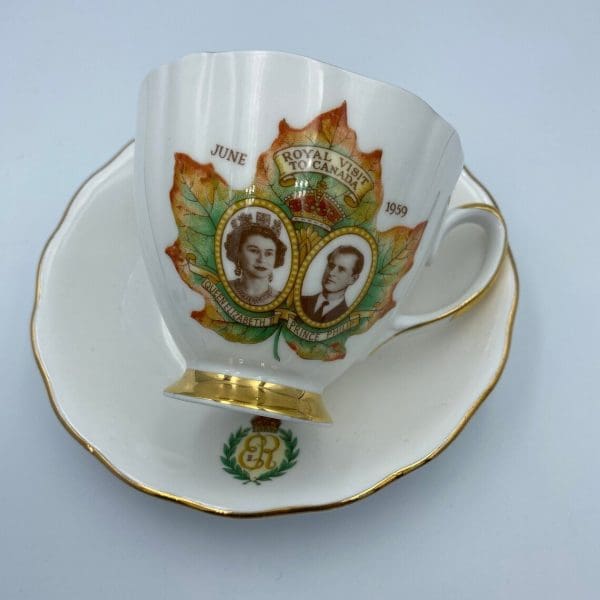 Queen Elizabeth tea cup Royal visit to Canada 1959