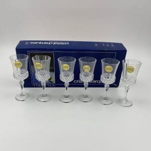 crystal dessert wine glasses set of six