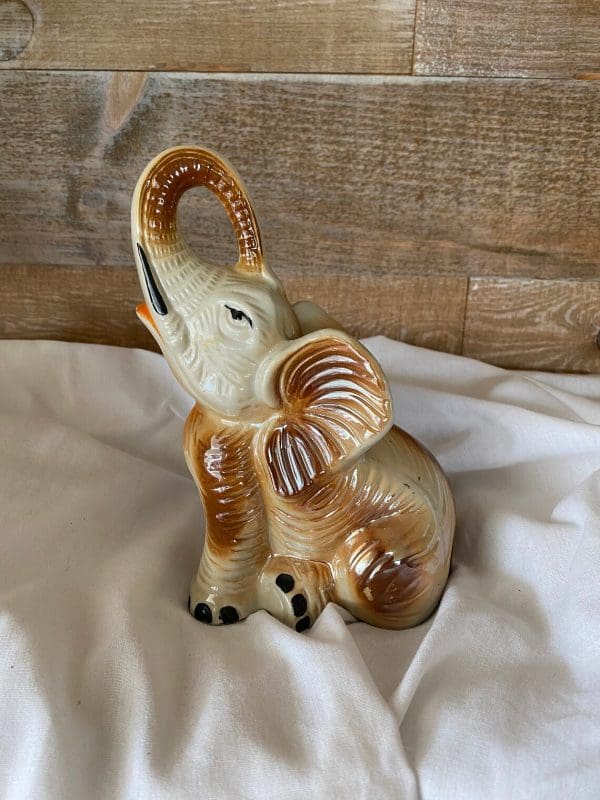 ceramic elephant figurine left side