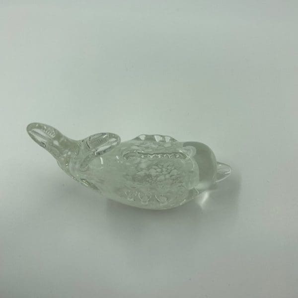 vintage glass fish top view