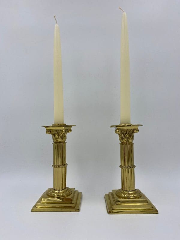 metal gold candle holder pillar shapes