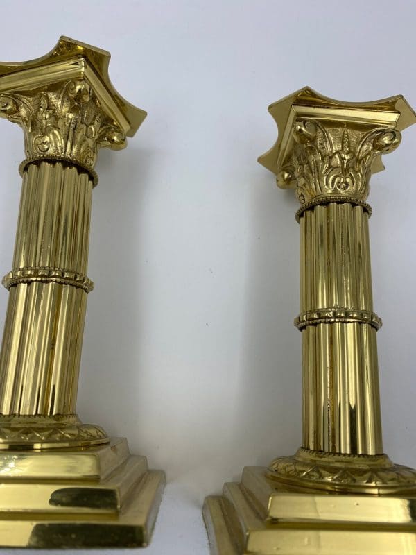 metal gold candle holder close to show texture