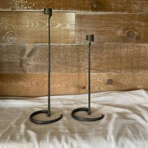 vintage wrought iron candle holders