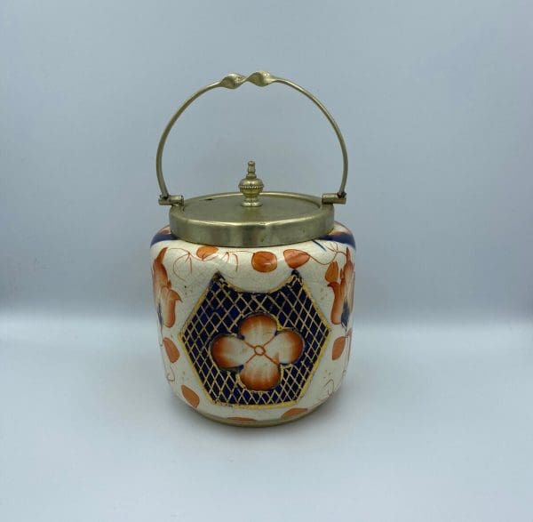 Imari porcelain HRS and Co Henry Rogers Sons and Co of Sheffield England Covered Jar front