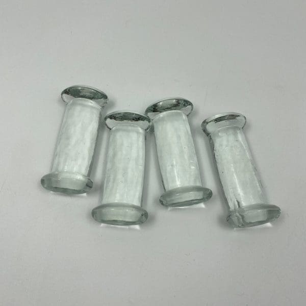 glass knife rests four clear glass top