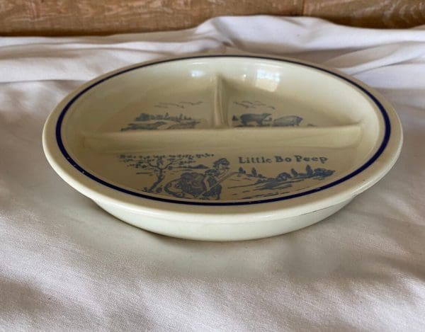 vintage divided plates edge