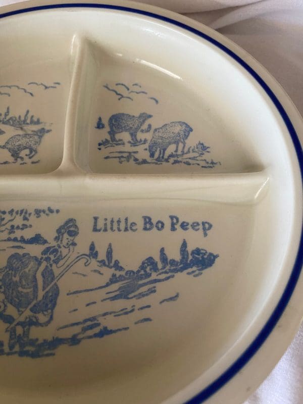 vintage divided plates close