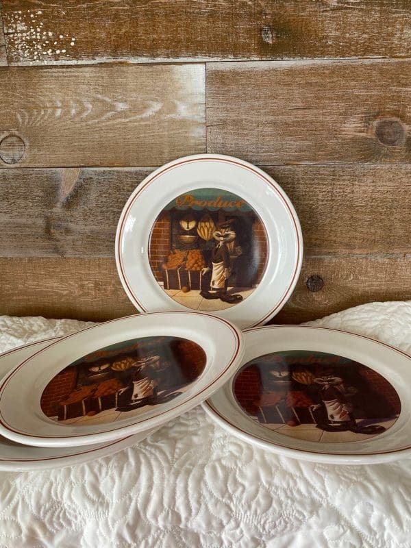 bugs bunny plate set of three