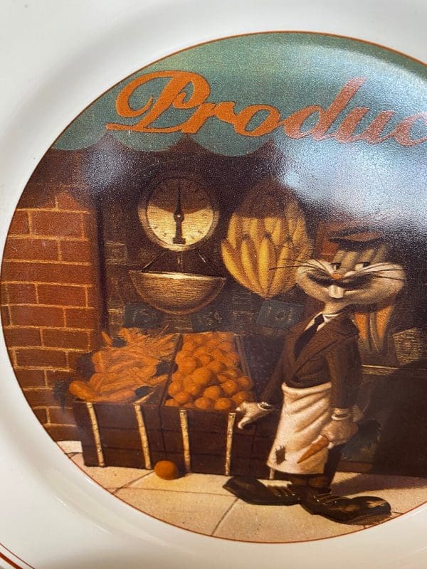 bugs bunny plate vintage style bugs bunny