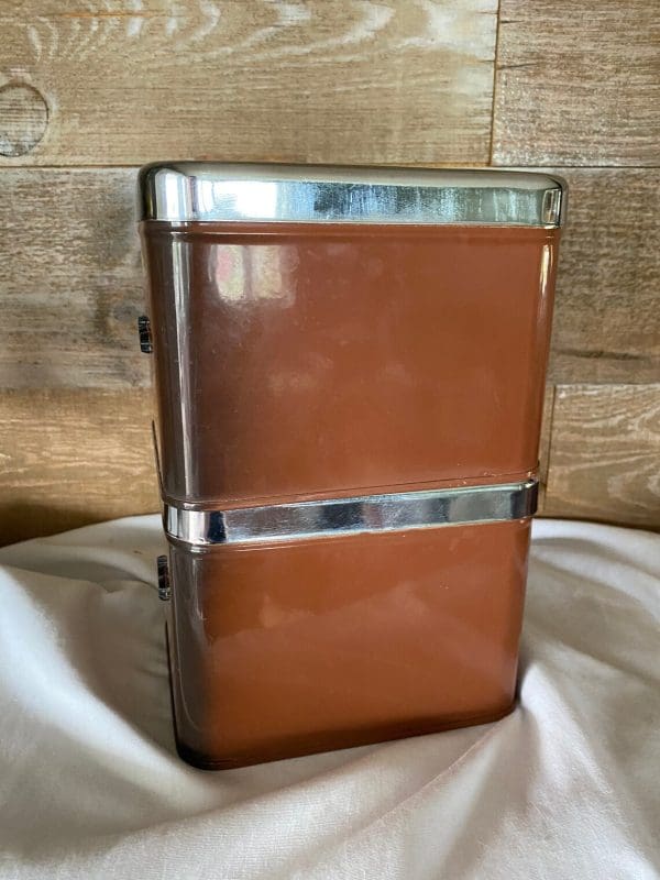 vintage metal canister set right side