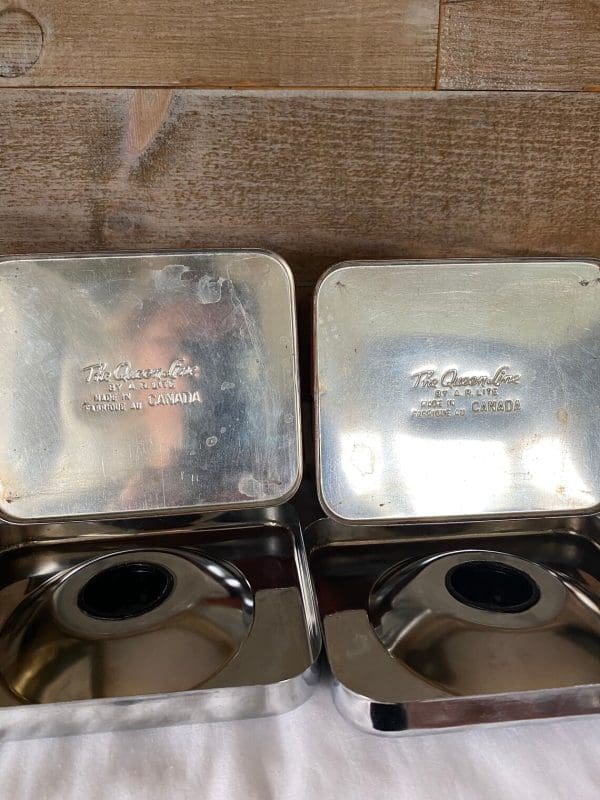 vintage metal canister set bottoms