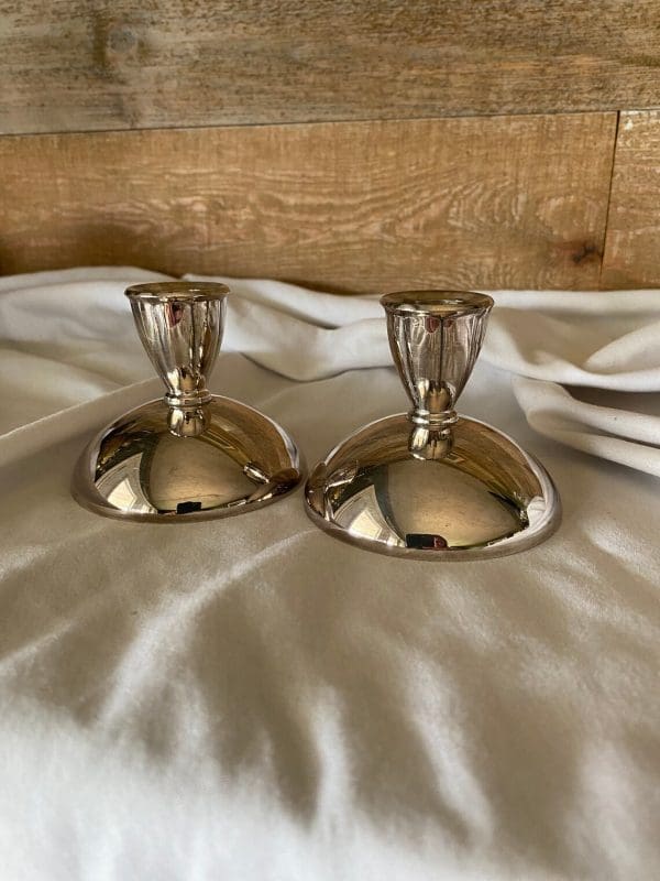 Oneida candle holders pair