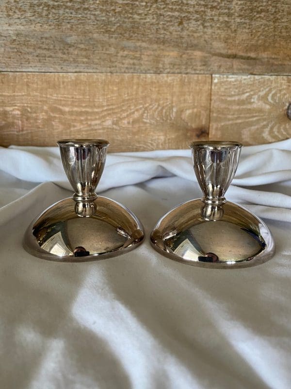 Oneida candle holders another view pair