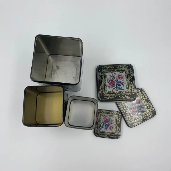 tin canister set vintage inside