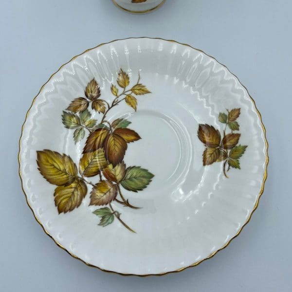 vintage paragon tea cup and saucer top view saucer