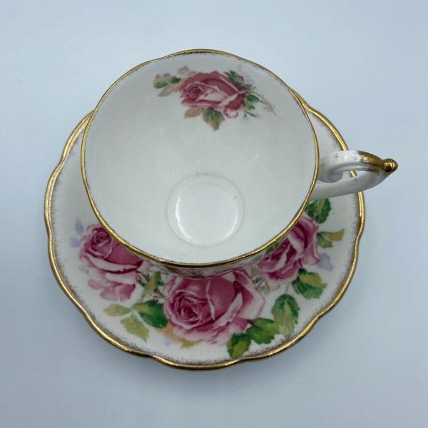 Queen Anne tea cup and saucer top