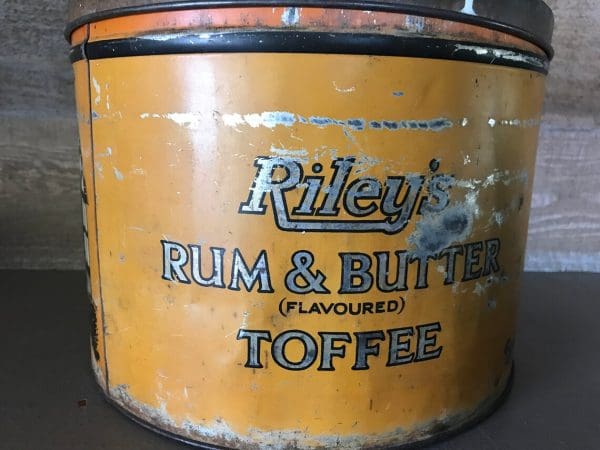 Rileys toffee tin side