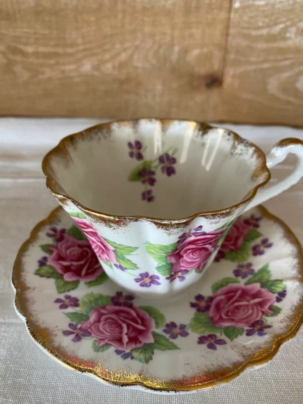 Gladstone bone china tea cup inside design