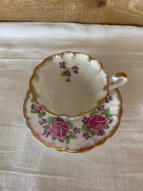 Gladstone bone china tea cup top