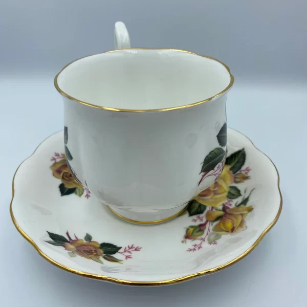 royal albert tea cups and saucers yellow flower