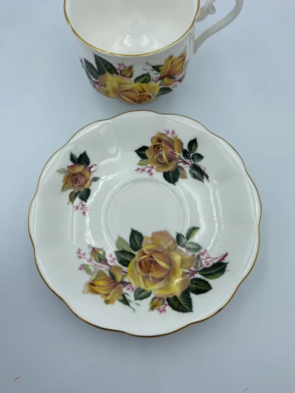 royal albert tea cups and saucers saucer yellow roses