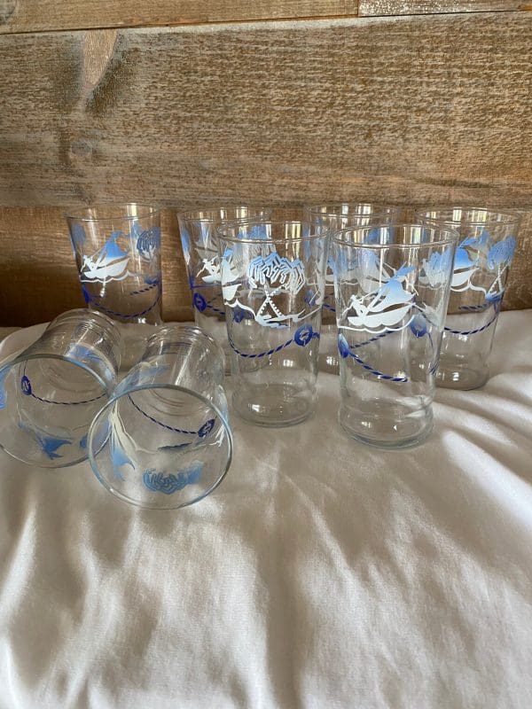 sailboat glasses nautical