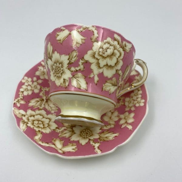 Paragon by Appointment fine bone china England regd pink cream