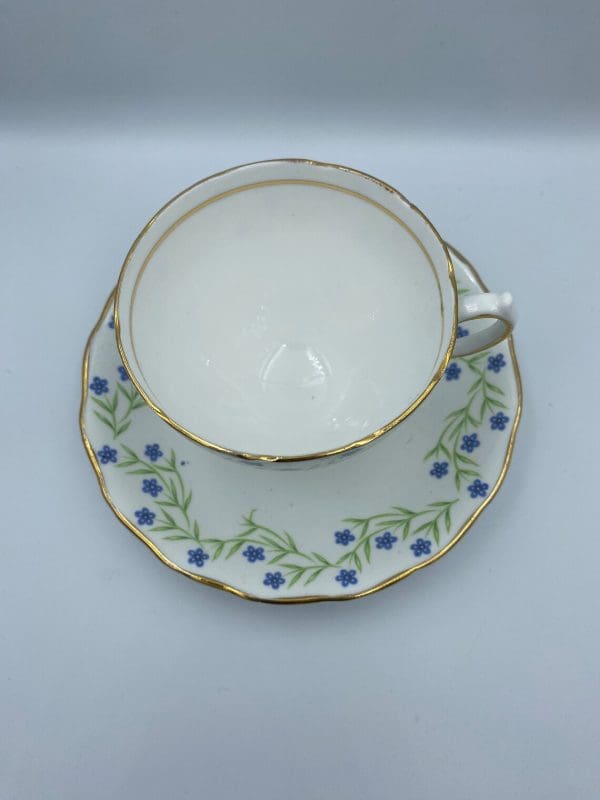 forget me not tea cup Royal Vale top