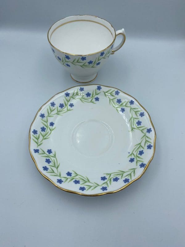 forget me not tea cup Royal Vale saucer