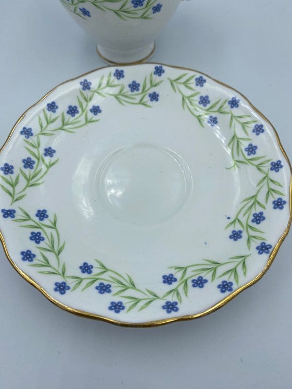 forget me not tea cup Royal Vale close saucer