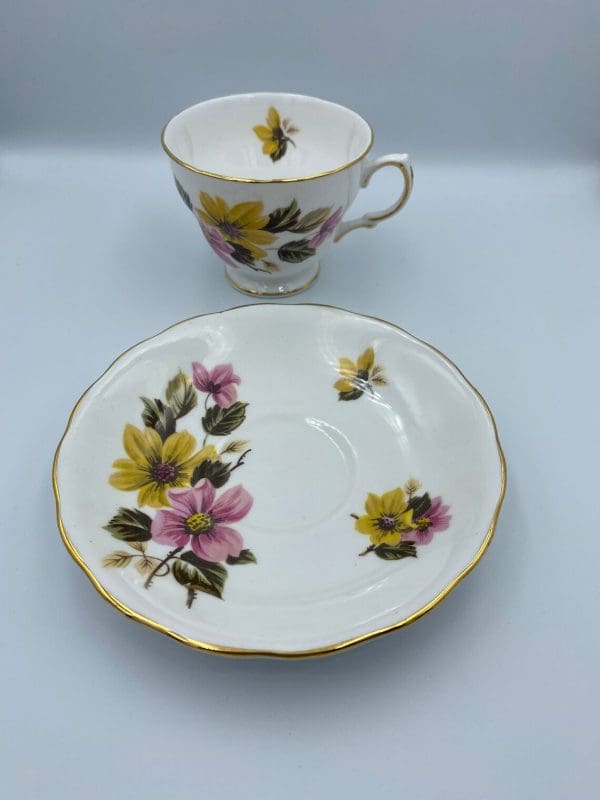 Royal Vale bone china tea cup and saucer