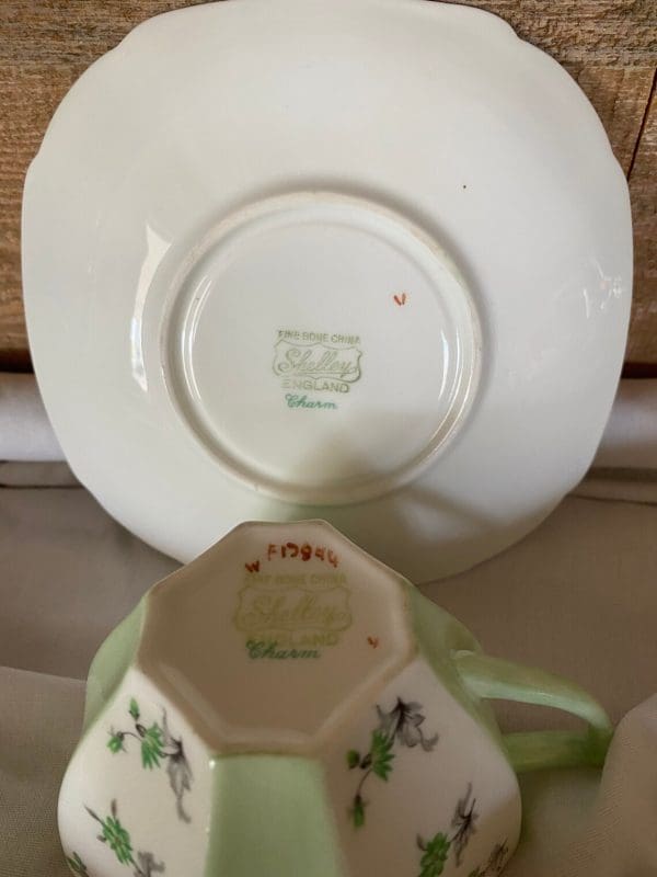 rare Shelley tea cups bottom