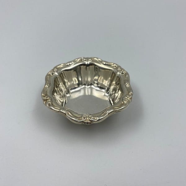 Sterling Silver nut dish Embossed