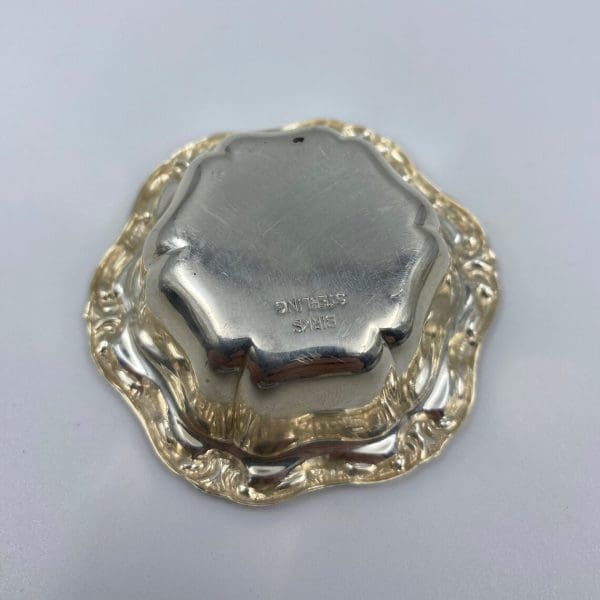 Sterling Silver nut dish bottom marked Birks Sterling